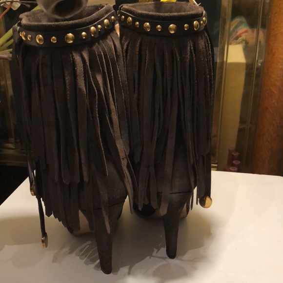 Preloved Gucci brown suede boots size 40.5 - Picture 4 of 6